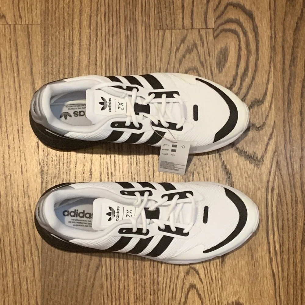 Adidas Originals ZX 1K Boost Running Shoes Black White Men's Size 10 FX6510